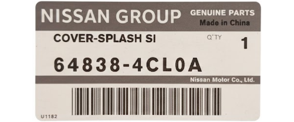 TOLVA INF MOTOR NISSAN ROGUE 2013 AL 2015 LAT DER ORIGINAL COD. 64838-1DA0A