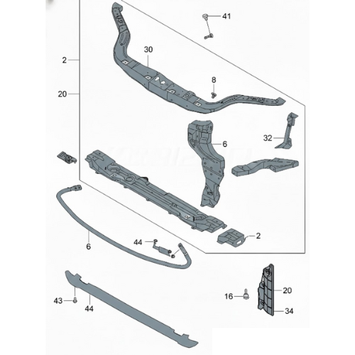 MARCO RADIADOR CHEVROLET AVEO/ OPTRA 2008 AL 2012 INF COD. 96398972