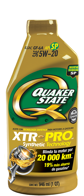 ACEITE MULTIGRADO XTR PRO SAE 5W20 946 ML QUAKER STATE (135324)