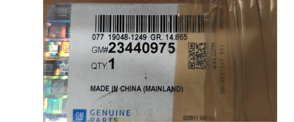 ESPIRAL DE VOLANTE (RELOJ SPRING) CADILLAC SRX 2013 AL 2016 ORIGINAL COD. 23440975