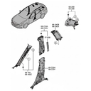 MOLDURA PORTE B MAZDA 3 2014 AL 2018 DEL DER ORIGINAL COD. GHP9-57969