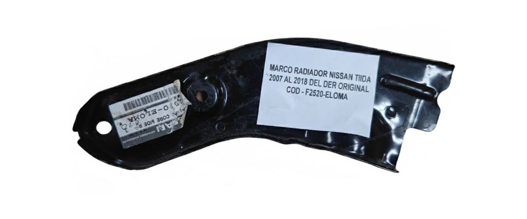 SOPORTE RADIADOR NISSAN TIIDA/ VERSA 2007 AL 2011 DEL DER ORIGINAL COD. F2520-EL0MA