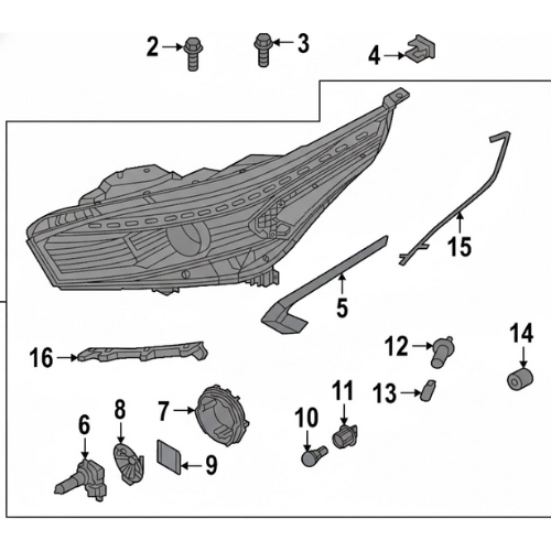 GUIA FARO KIA FORTE 2019 AL 2021 DEL DER ORIGINAL COD. 92158M-7000