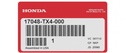 FILTRO GASONLINA HONDA CRV 2016 AL 2016 2.4L KIT ORIGINAL COD. 17048-TX4-000