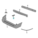 SOPORTE FASCIA (DEFENSA) FORD FREESTAR 2004 AL 2007/ WINDSTAR 1999 AL 2003 TRAS IZQ ORIGINAL COD. XF2Z17A751AA *EX
