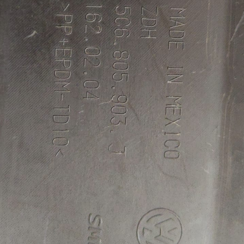 SPOILER VOLKSWAGEN JETTA BICENTENARIO 2015 AL 2018 DEL DESMONTADO ORIGINAL COD. 5C6-805-802-J