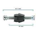 AJUSTADOR FARO CHRYSLER VARIOS 50-22 20 PIEZAS NYLON GRIS 5.3 13/64 51.1 2 1/64 41 1 39/64 