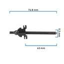 AJUSTADOR UNIDAD FORD TPAZ 88-91 Y VARIOS MODELOS NYLONNEGRO M6 X 75MM 1PZAS