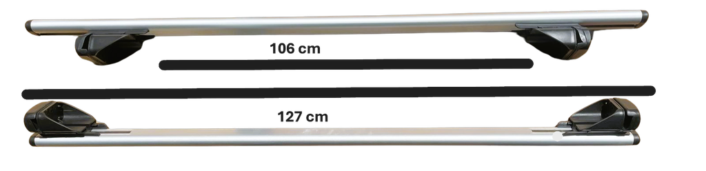 BARRA AL TECHO ALUM CERRADURA C/LLAVE MIN 106 CM MAX 127 CM