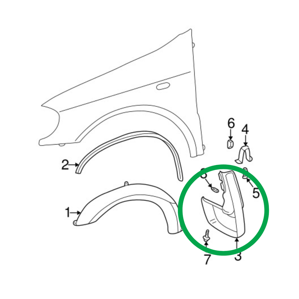 TOLVA LODERA MERCEDES BENZ/ ML320/ ML430 1998 AL 2003 DEL IZQ DESMONTADO COD. A1638900778