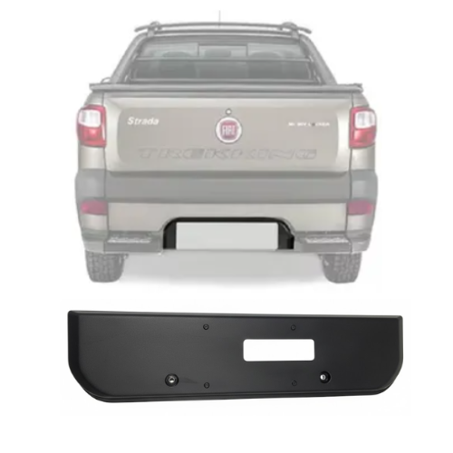 PORTAPLACA DODGE RAM 700 2015 AL 2017 BASE NEG TEXT TRAS ORIGINAL COD. 100201903