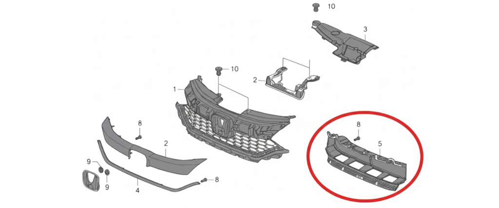 DUCTO ADMISION DE AIRE HONDA CITY 2014 AL 2017 INT DEL ORIGINAL COD. 71126-T9A-T00