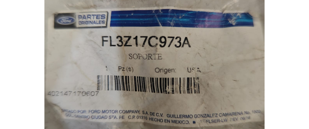 GUIA FARO FORD PU F150 2015 AL 2016 DEL IZQ ORIGINAL COD. FL34-17E841-AB