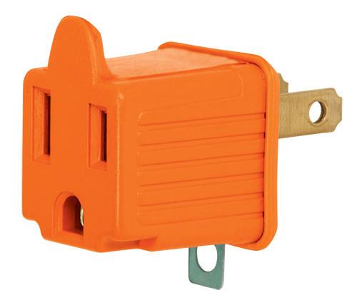 ADAPTADOR 3 A 2 NARANJA VOLTECK COD. 46256 AD-32N-G(159455)