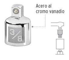 ADAPTADOR P/MATRACA CUADRO 3/8" A CUADRO 1/4" TRUPER COD. 13423 (128753)
