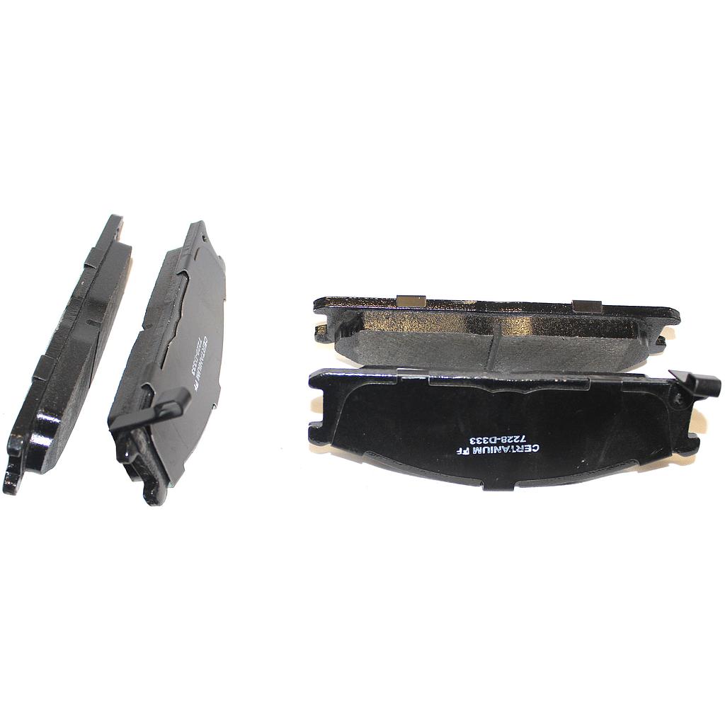 BALATAS NISSAN PU D21 DE 1986 AL 1989DELSEMI-METALICA JGO DC COD 7228D333/FRONTIER DE 1998 AL 2002/PATHFINDER DE 1988 AL 1995/PU 720 DE 1988 AL 1994 (115929)