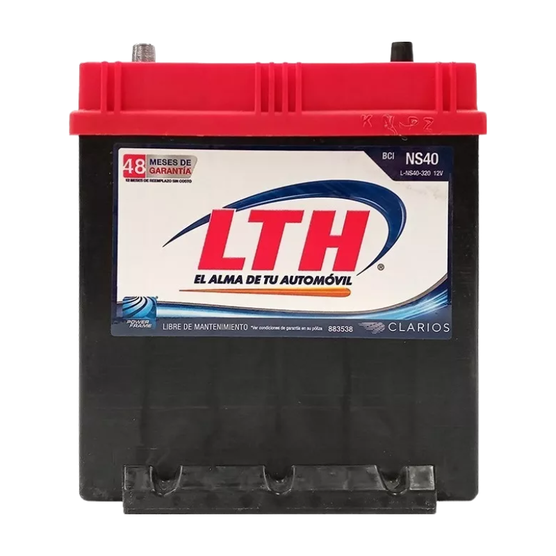 BATERIA LTH NS40-320 EQUINOX DE 2010 AL 2011 ENCORE DE 2014 MALIBU DE 2008 AL 2014 VOYAGER DE 2012 FOCUS DE 2003 AL 2004 FOCUS DE 2008 AL 2014 FOCUS ST DE 2013 AL 2014 MONDEO DE 2000 AL 2007 MUSTANG DE 2005 AL 2006 MUSTANG DE 2007 AL 2014 MUSTANG DE 2011 AL 2014 RANGER DE 2003 AL 2015 (1500 2500 3500 4000) TERRAIN DE 2013 AL 2014 H2 DE 2008 AL 2014 MEGANE GT DE 2006 AL 2008 MEGANE II DE 2003 AL 2008 LEON FREE TRACK DE 2009 AL 2014 PASSAT DE 2006 AL 2010 PASSAT CC 3.6 DE 2009 AL 2010 TOUAREG DE 2002 AL 2014 C30 DE 2009 AL 2014 C 70 DE 2001 AL 2014 S40 DE 2000 AL 2014 S 70 00  (L-NS40-320)