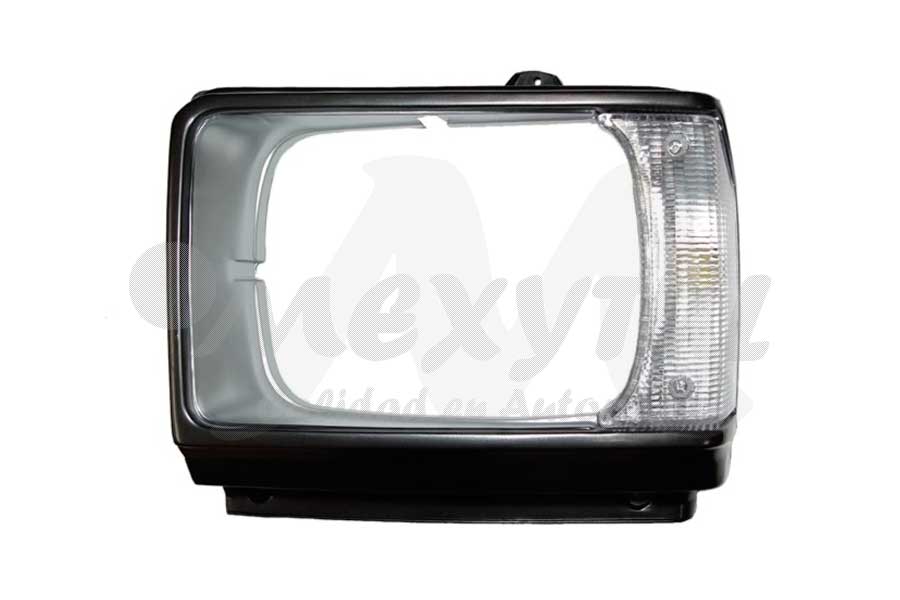 BISEL FARO TOYOTA PU 82-83 GRIS C/CUARTO FARO CUADR IZQ (100818)