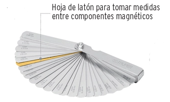 CALIBRADOR DE BUJIAS 32 HOJAS TRUPER COD. 14397 CAL-32