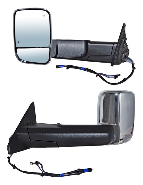ESPEJO DODGE PU 19-20 RAM LINEA NVA ELECT CROM C/DIRECC C/LUZ INF C/MEM C/DESEMP C/SENSOR PUNTO CIEGO IZQ TW