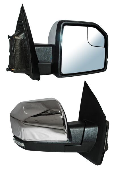 ESPEJO FORD PU / F150 15-20 ELECT CROM C/LUZ INF LED C/MEM C/DIRECC C/DESEMP C/PUNTO CIEGO AUTOABATIBLE DER
