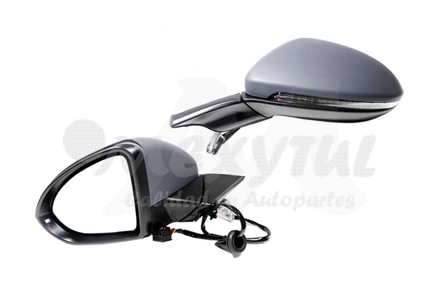 ESPEJO VOLKSWAGEN GOLF DE 2015 AL 2019 ELECT C/DESEMP C/DIRECC C/LUZ LISO 7 PINES GTI/R-LINE/STYLE/LIFE/HIGHLINE/TRENDLINE/COMFORTLINE/WAGON IZQ (129420) *A