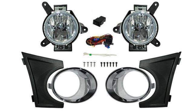 [CHSPA11FAAHGLR] FARO AUX (NIEBLA) CHEVROLET SPARK DE 2011 AL 2013 C/REJILLA C/BISEL CROM JGO HGO (132534) TW