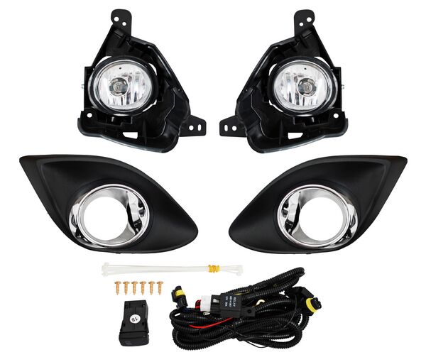 FARO AUX (NIEBLA) MAZDA 2 12-15 C/REJILLA F/CROM JGO 2 PZAS TW