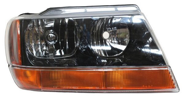 FARO JEEP GRAND CHEROKEE 1999 AL 2004 FONDO NEG C/CUARTO AMBAR DER TYC