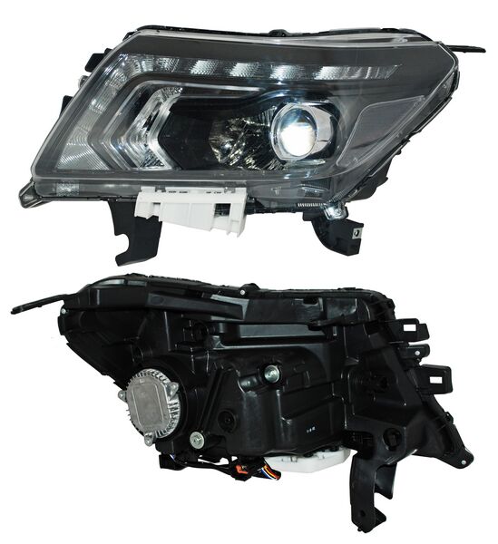 FARO NISSAN PICK UP NP300/ FRONTIER 2016 AL 2020 FONDO NEG LEDS IZQ TYC PU