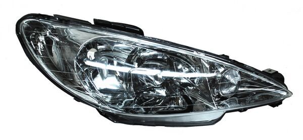 FARO PEUGEOT 206 2001 AL 2009 LISO DOBLE AS DER CNO