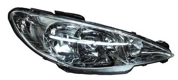 FARO PEUGEOT 206 2001 AL 2009 LISO DOBLE AS DER TYC