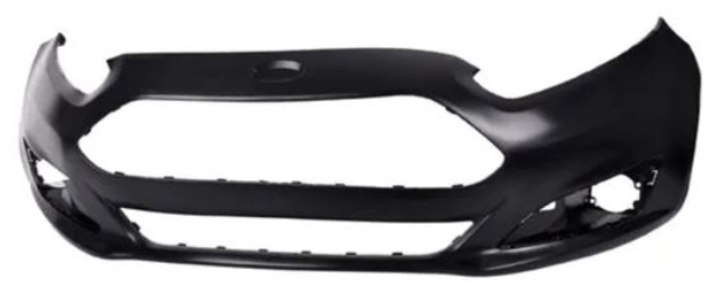 FASCIA (DEFENSA) FORD FIESTA DE 2014 AL 2019 C/SPOILER C/HOYO P/MOLDURAS P/PINTAR S/SE/TITANIUM L4 4 CILINDROS 1.6L 4/5 PUERTAS DEL *R