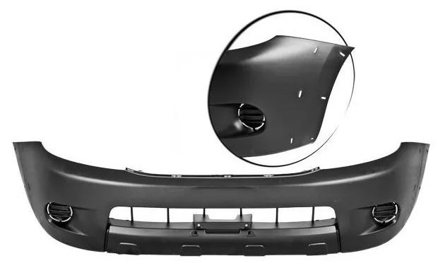 FASCIA (DEFENSA) TOYOTA HILUX 06-08 C/HOYO P/MOLD DEL (4392) *A