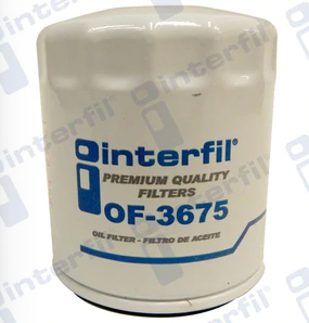 FILTRO ACEITE CHEVROLET AVALANCHE 2002 AL 2003V8 4.6 5.3 6.0 INTERFIL COD OF-3675