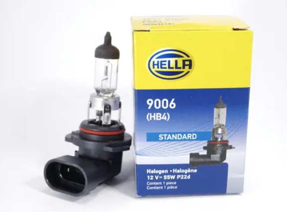 FOCO 9006 (HB4)12V 55W P22d ESTANDAR HALÓGENO HELLA 1 PZA
