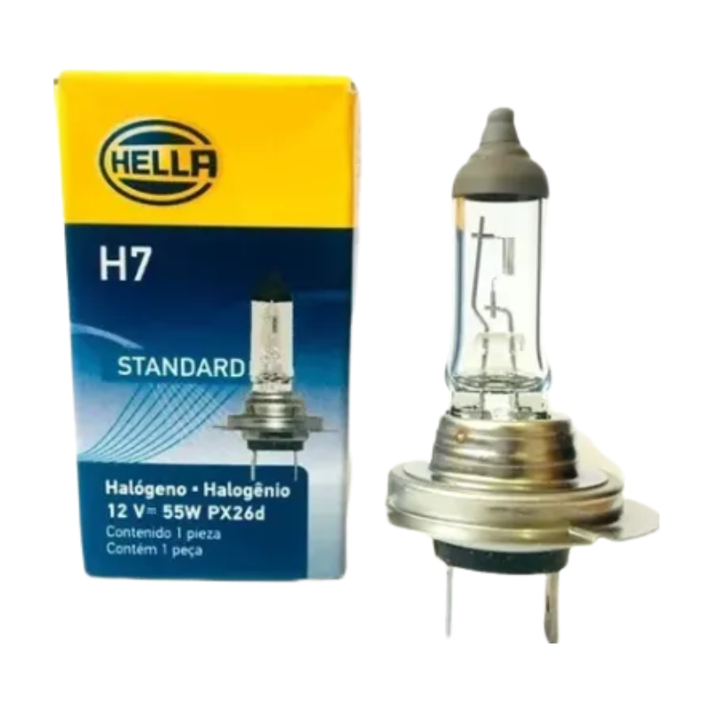 FOCO H7 12V 55W PX26d ESTANDAR HALÓGENO HELLA 1 PZA (125244)