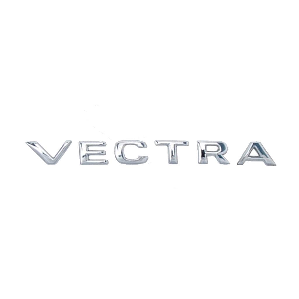 INSIGNIA ORIGINAL CAJUELA LETRAS CHEVROLET VECTRA DE 2005 AL 2006 C/ADHERIBLE 18.3X1.9CM CROM 1 PZA ( C-091)