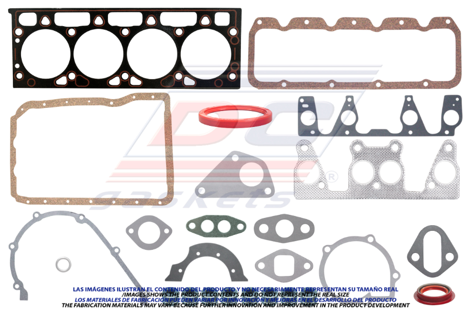 JUEGO DE JUNTAS DE MOTOR FORD TOPAZ DE 1984 AL 1988 / TEMPO DE 1984 AL 1988 2.3 CARBURADO DC COD. FS300(115863)