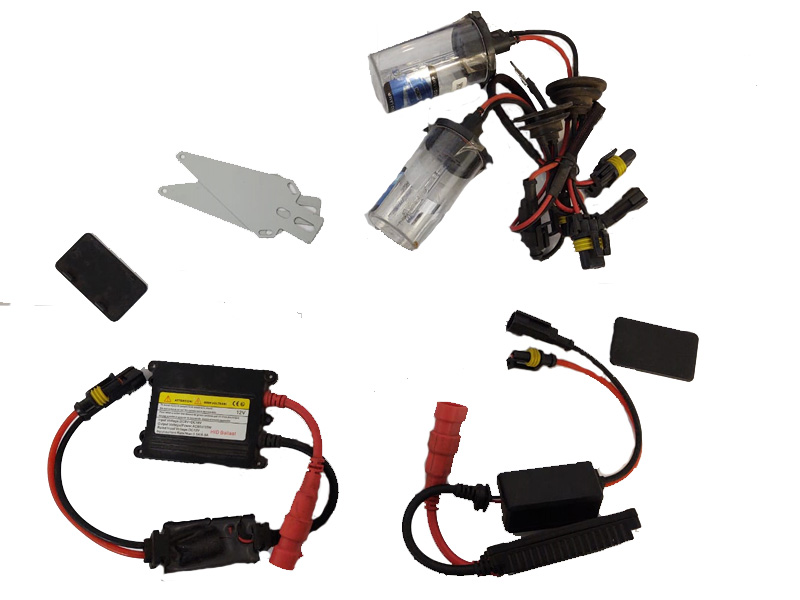 KIT FOCOS H4 XENON C/BALASTRA 9/16V 15A 