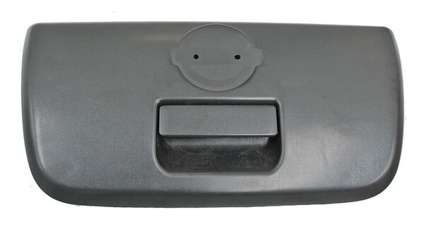 MANIJA TAPA BATEA (CAJA) NISSAN FRONTIER 02-04 PLAST NEG COMPLETA S/EMBLEMA S/HOYO P/LLAVE TW