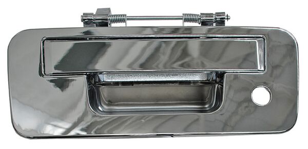 MANIJA TAPA BATEA (CAJA) NISSAN TITAN 13-14 PLAST CROM C/HOYO P/CAM COMPLETA TW