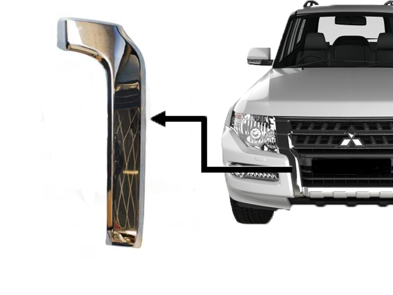 MOLDURA FASCIA MITSUBISHI MONTERO DE 2015 AL 2016 CROM DEL DER HGO (131220)