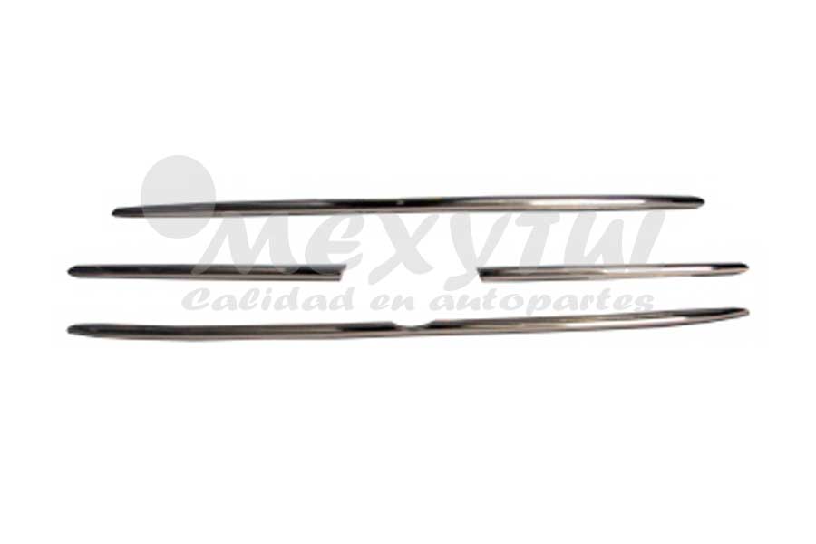 MOLDURA PARRILLA CHEVROLET TRACKER 05-07 CROM 4 PZAS (10327) TW