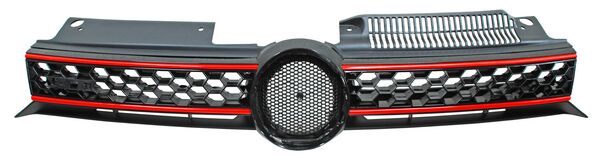 PARRILLA VOLKSWAGEN GOLF DE 2010 AL 2011 F/ROJO C/EMBLEMA (11345)