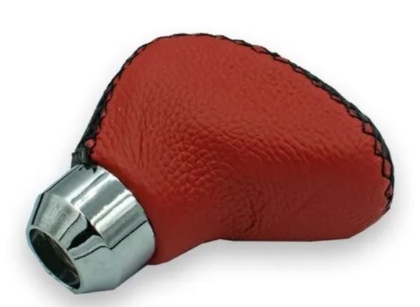 PERILLA PALANCA D/VELOCIDADES TUNIX AUTOMATICA VINIL ROJO (160199)