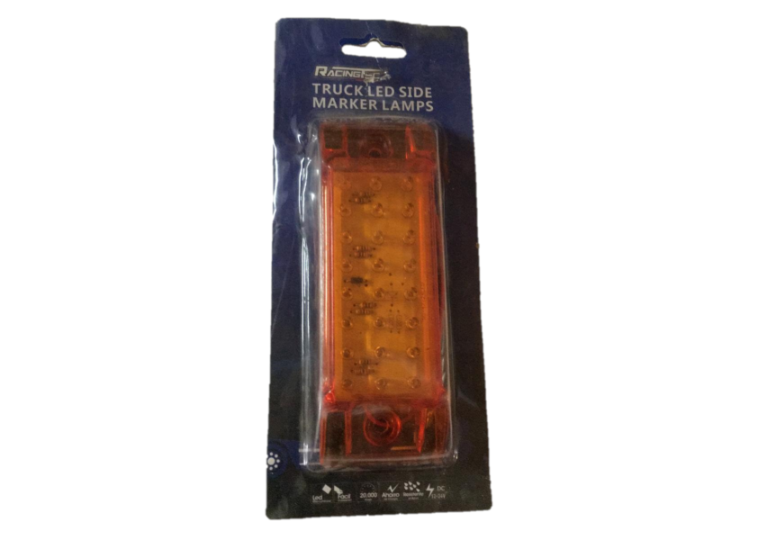 PLAFON 24 LEDS çMBAR RECTANGULAR C/LUZ FIJA 12V 1 PZA