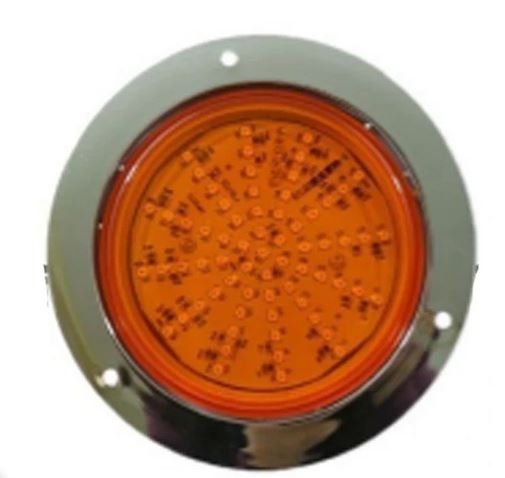 PLAFON 67 LEDS çMBAR REDONDO CROM ALTA/LUZ GIRATORIA 12V 1 PZA