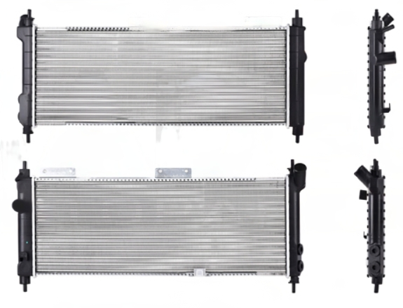 RADIADOR CHEVROLET CHEVY DE 1994 AL 2012 STD L4 1.6L S/AIRE 11 1/4X 20 6/7 ALUM MECANICO