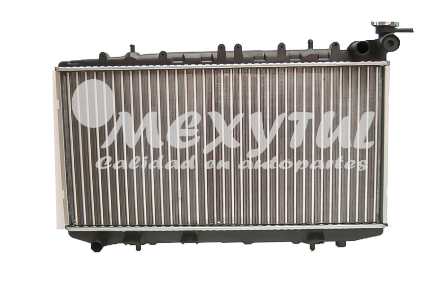 RADIADOR NISSAN TSURU III DE 1992 AL 2017 L4 1.6 2.0 LTS STD 12 3/5X25 1/2X34MM ALUM SOLD VALEO (121257) *A